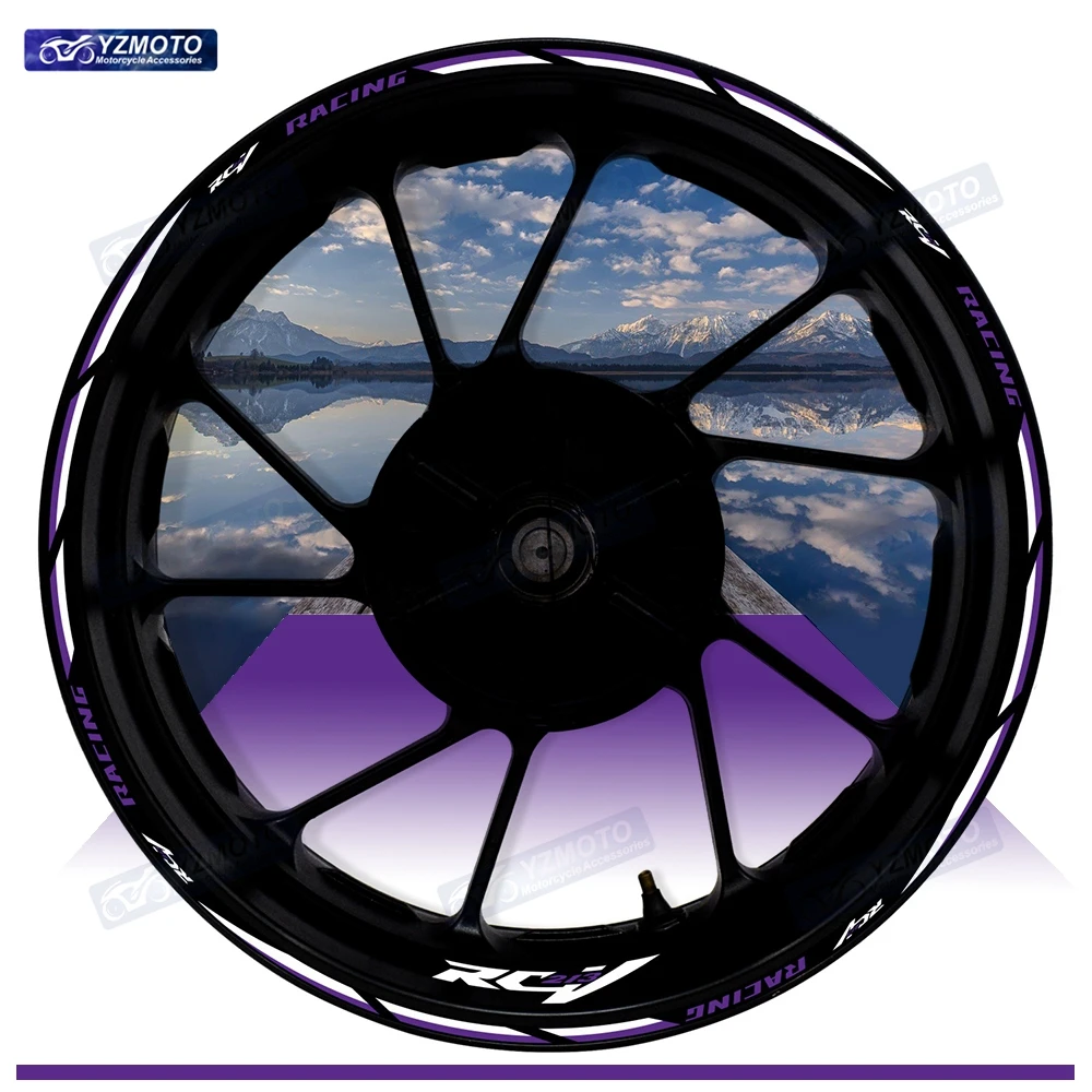 For Honda RCV213 RCV 213 Motorcycle 17 Inch Front And Rear Wheel Sticker Hub Decal Reflective Waterproof Decorative Rim Stickers