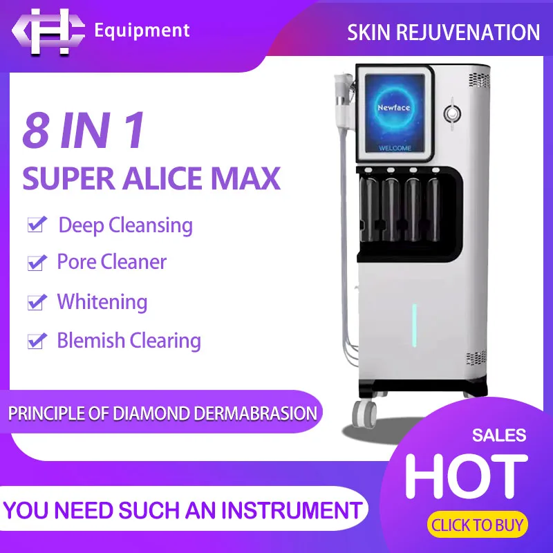 8 In 1 Facial Hydrating Oxygen Machine Multifunctional Hydrodermabrasion Skin Care Small Bubble facial Peel Facial machine
8 In 1 Facial Hydrating Oxygen Machine Multifunctional Hydrodermabrasion Skin Care Small Bubble facial Peel Facial machine