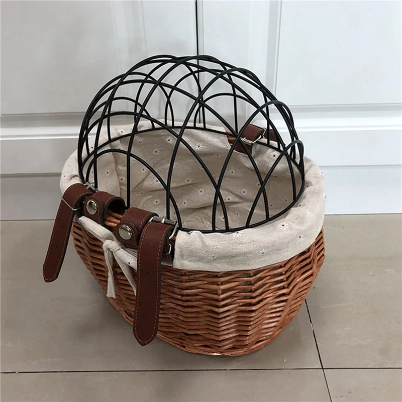 XFDZ-2X Cat Dog Bicycle Front Handlebar Basket Pets Seat Handwoven Wicker MTB Road Bike Basket Pet Cat Dog Carrier
XFDZ-2X Cat Dog Bicycle Front Handlebar Basket Pets Seat Handwoven Wicker MTB Road Bike Basket Pet Cat Dog Carrier