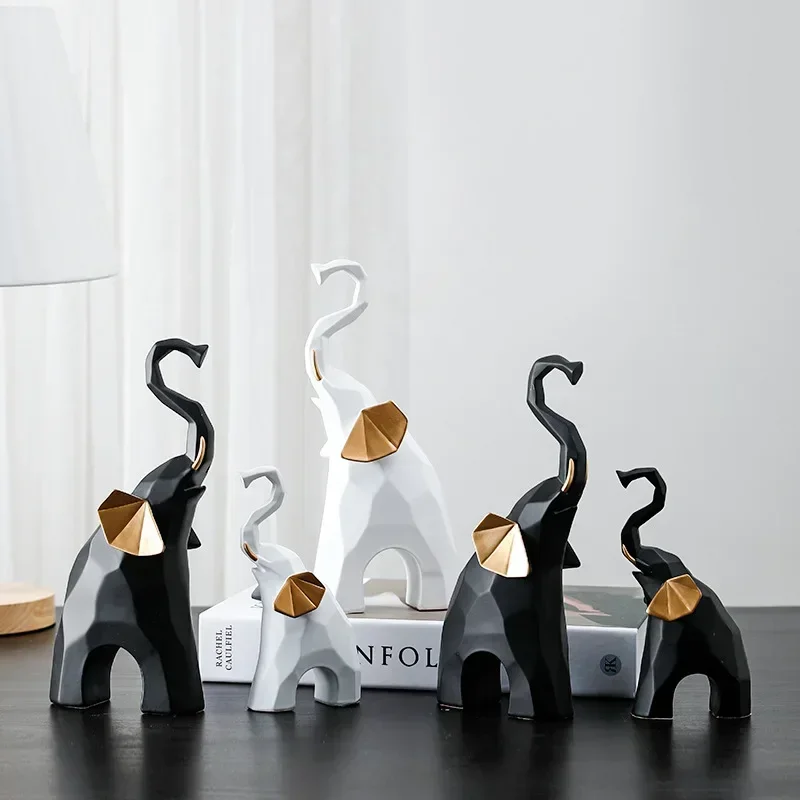 Resin Sculpture Elephant Statue for Home Decor Resin Animal Figurine Living Room Decoration Nordic Home Decor
Resin Sculpture Elephant Statue for Home Decor Resin Animal Figurine Living Room Decoration Nordic Home Decor