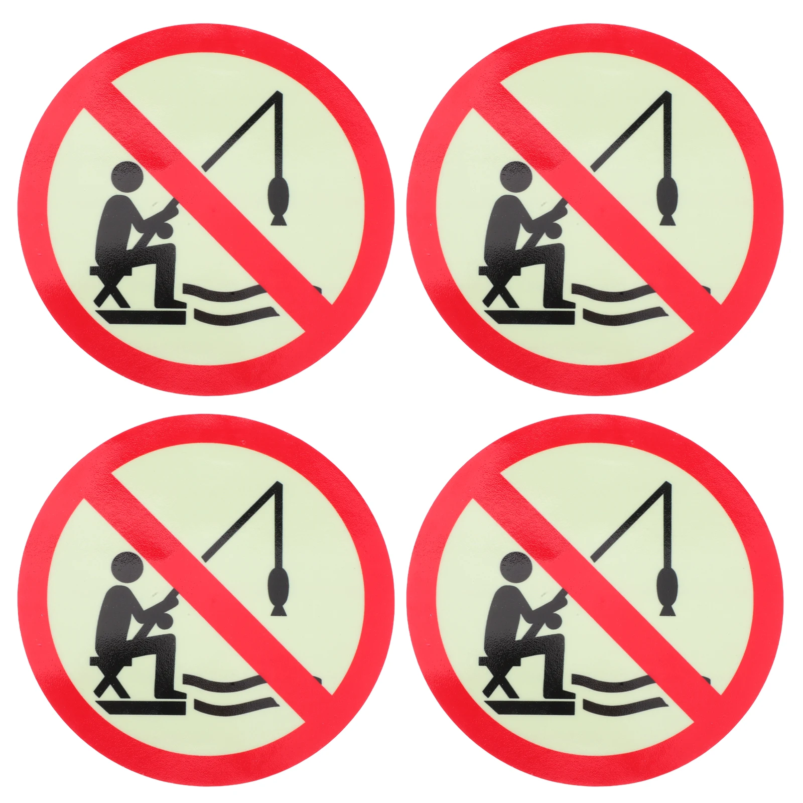 4pcs No Fishing Sign Self-Adhesive Luminous Warning Stickers Glow In Dark Waterproof For Parks Lakes Rivers Pond
4pcs No Fishing Sign Self-Adhesive Luminous Warning Stickers Glow In Dark Waterproof For Parks Lakes Rivers Pond