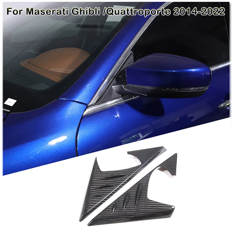 For Maserati Ghibli /Quattroporte 2014-2022 Dry Carbon Fiber Mirror Side Triangle Spoiler Window Deflector Cover Car Trim
For Maserati Ghibli /Quattroporte 2014-2022 Dry Carbon Fiber Mirror Side Triangle Spoiler Window Deflector Cover Car Trim