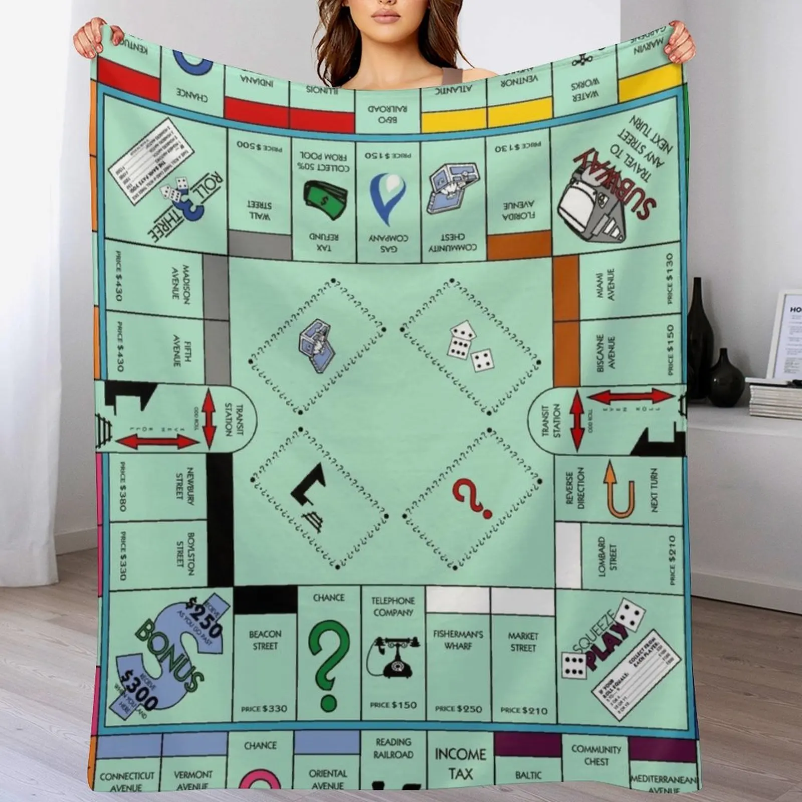 Board Throw Blanket Modern Design Soft Blanket for Home Decor
Board Throw Blanket Modern Design Soft Blanket for Home Decor