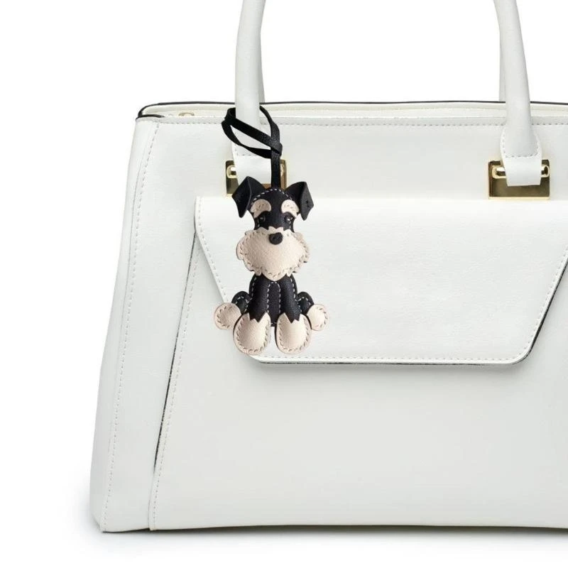 C71D Exquisite Handmade Leather Schnauzer Key Holder Compact Keyrings Charm Accessory
C71D Exquisite Handmade Leather Schnauzer Key Holder Compact Keyrings Charm Accessory