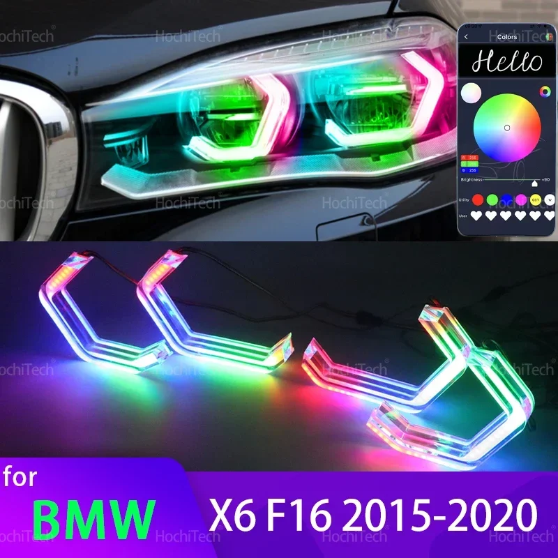 For BMW X6 F16 2015-2019 XDrive35i XDrive50i XDrive30d XDrive35d 40d M50d M4 Style Multi Color RGB LED Angel Eyes Kit Rings
For BMW X6 F16 2015-2019 XDrive35i XDrive50i XDrive30d XDrive35d 40d M50d M4 Style Multi Color RGB LED Angel Eyes Kit Rings