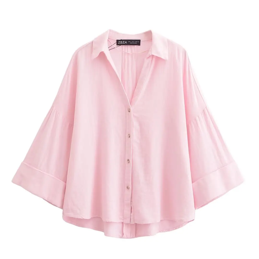 Новая женская повседневная свободная рубашка на весну-осень 2026 с отложным воротником, пуговицами, широкими рукавами, однотонная блузка, универсальная рубашка в полоску для праздников
Новая женская повседневная свободная рубашка на весну-осень 2026 с отложным воротником, пуговицами, широкими рукавами, однотонная блузка, универсальная рубашка в полоску для праздников