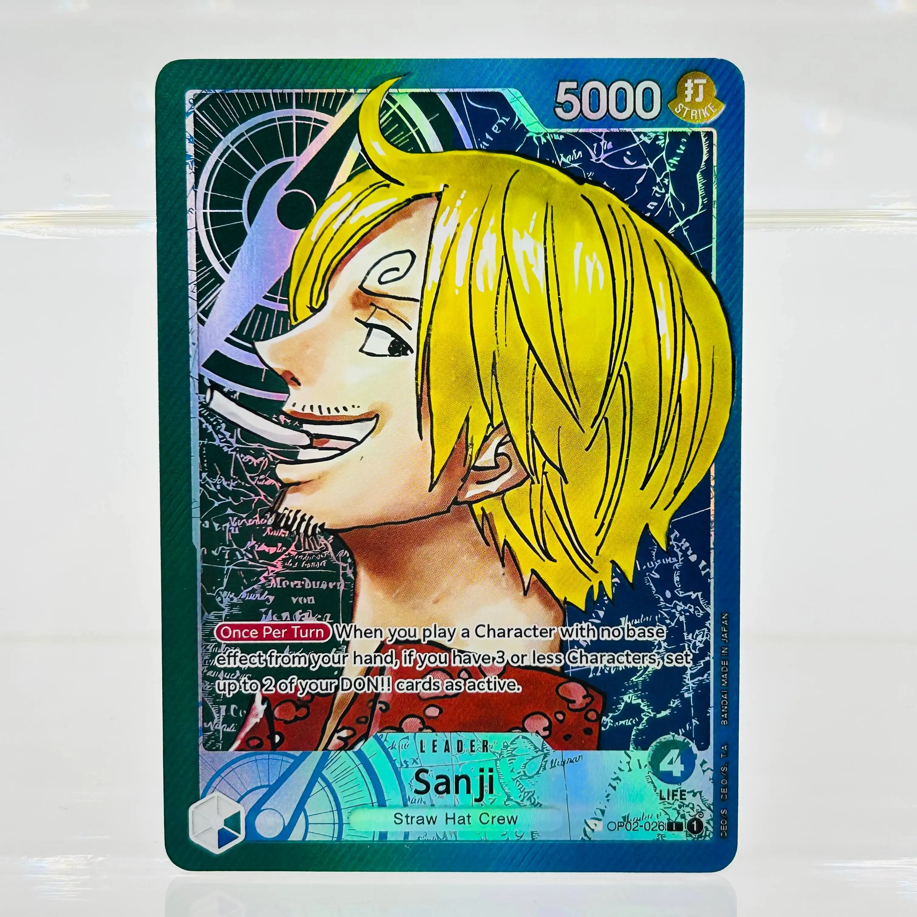 One Piece EN OP02-026 Sanji DIY Gold Foil & Foil Texture Premium Anime Collection Card
One Piece EN OP02-026 Sanji DIY Gold Foil & Foil Texture Premium Anime Collection Card