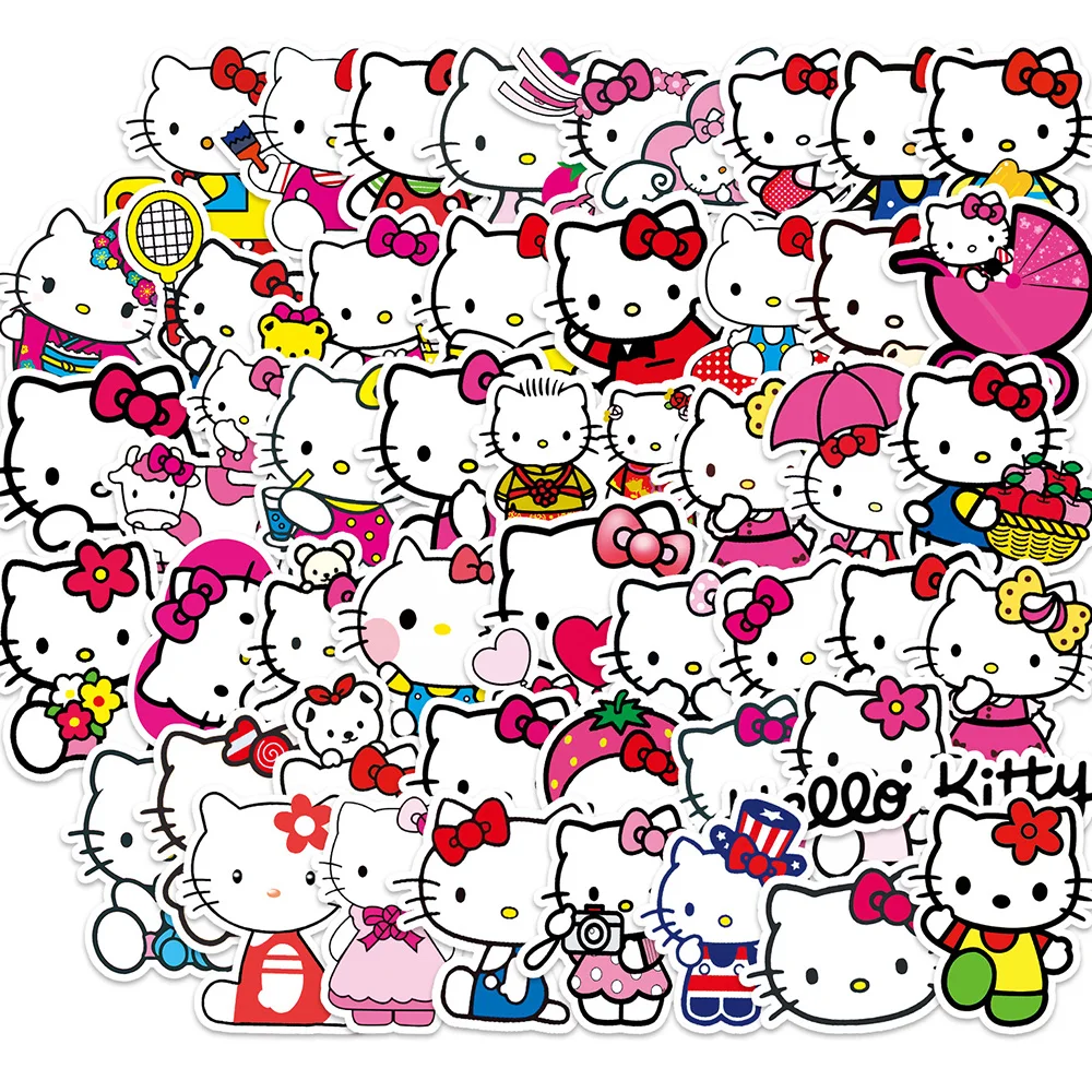 10/30/50pcs Hello Kitty Sanrio Cartoon Stickers Cute Anime Decals DIY Skateboard Phone Water Bottle Fun Kids Girls Sticker Toys
10/30/50pcs Hello Kitty Sanrio Cartoon Stickers Cute Anime Decals DIY Skateboard Phone Water Bottle Fun Kids Girls Sticker Toys