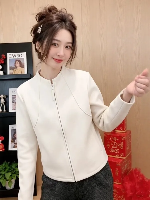 plus Size Thiened Double-Faced Fce Zipper Open Cardigan Sweatirt Women's Spring New Sle Slimming Loose Versatile Top
plus Size Thiened Double-Faced Fce Zipper Open Cardigan Sweatirt Women's Spring New Sle Slimming Loose Versatile Top