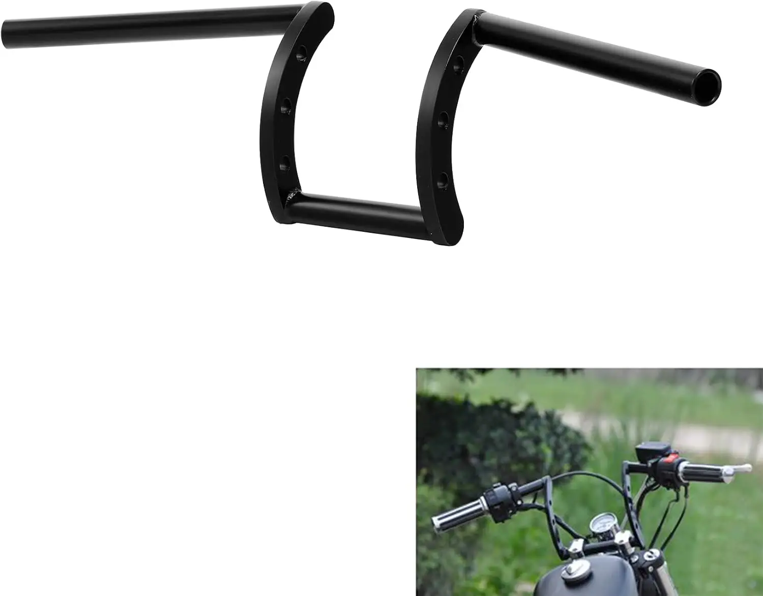 1" Z Bars Handlebar Fit for Drag Bar Harley Bobber Softail Dyna Sportster Motorcycle Triumph BSA Norton Indian Victory Choppers
1" Z Bars Handlebar Fit for Drag Bar Harley Bobber Softail Dyna Sportster Motorcycle Triumph BSA Norton Indian Victory Choppers