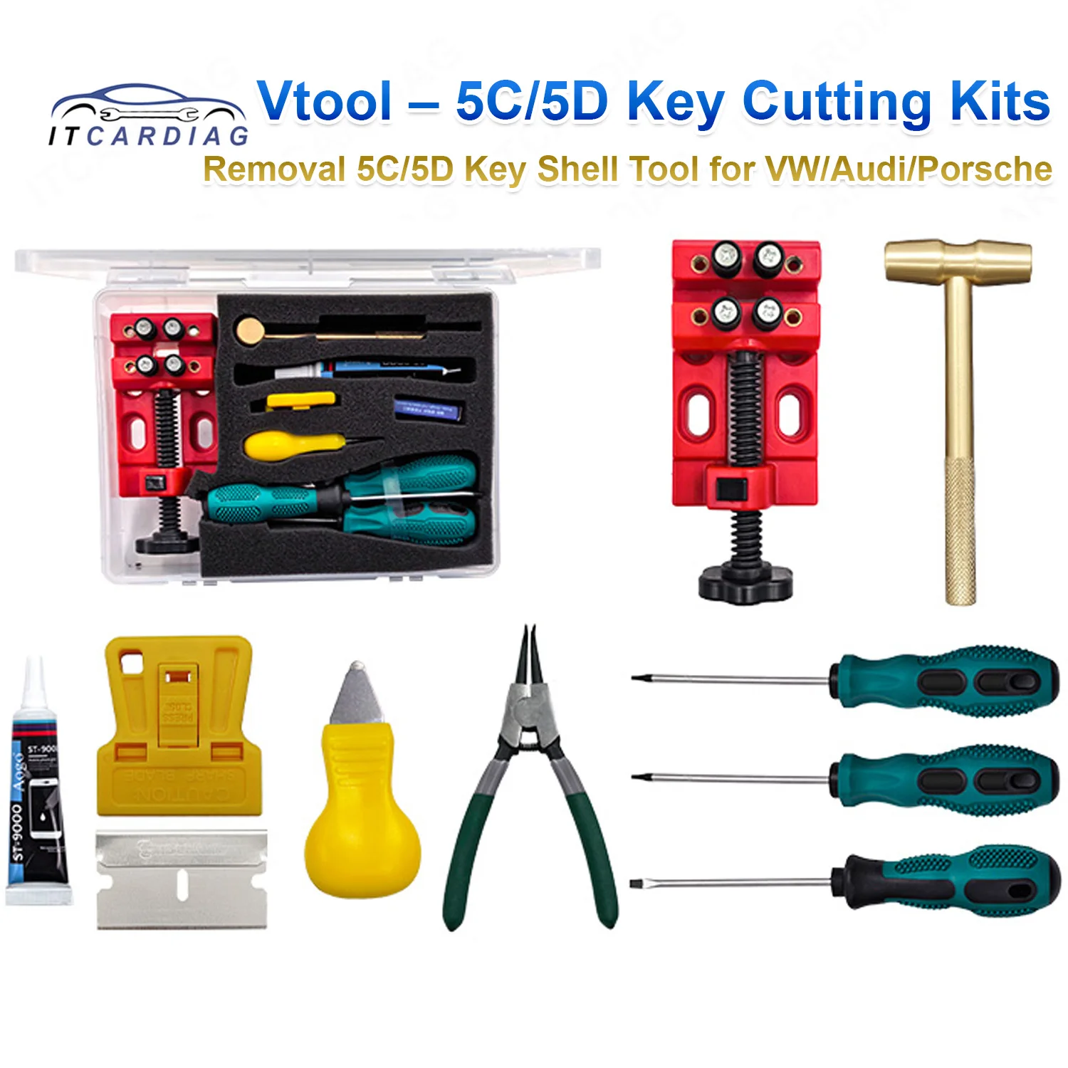YANHUA Vtool – 5C/5D Key Cutting Kits for VW/Audi/Porsche 5C/5D Key Shell Removal Tool
YANHUA Vtool – 5C/5D Key Cutting Kits for VW/Audi/Porsche 5C/5D Key Shell Removal Tool