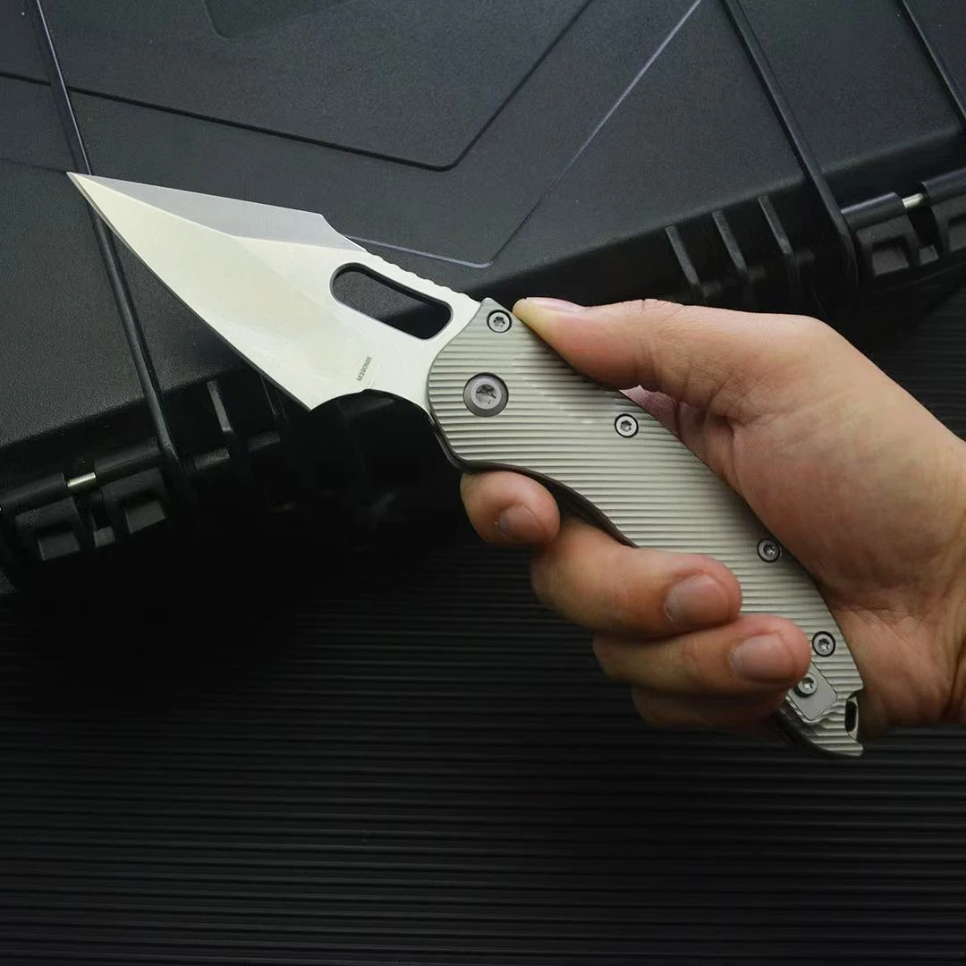 Stitch RamL Manual Titanium Handle Ceramic Bearing Logo M390MK Blade Outdoor Camping Survival EDC Folding Tool Knife
Stitch RamL Manual Titanium Handle Ceramic Bearing Logo M390MK Blade Outdoor Camping Survival EDC Folding Tool Knife