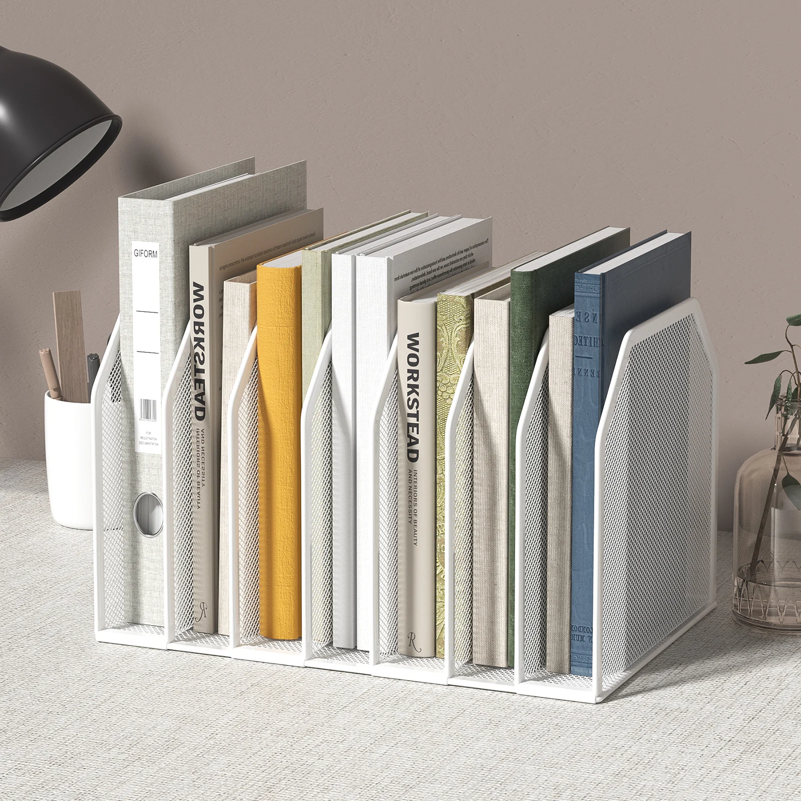 Adjustable Metal Bookends, Dense Grid&Rounded Corners,Sturdy Desk Organizer,Space-Saving for Books & Files,Home/Office Decor
Adjustable Metal Bookends, Dense Grid&Rounded Corners,Sturdy Desk Organizer,Space-Saving for Books & Files,Home/Office Decor