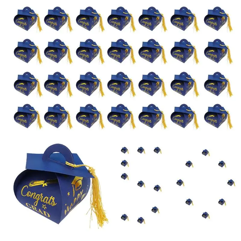 Graduation Favor Boxes 50X Gradation Cap Candy Box Doctoral Hat Design Holder Decoration Centerpiece For High School Class Guest
Graduation Favor Boxes 50X Gradation Cap Candy Box Doctoral Hat Design Holder Decoration Centerpiece For High School Class Guest