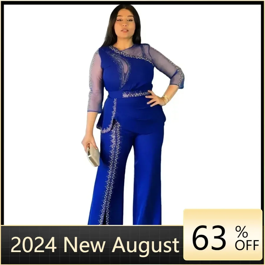 African Clothes for Women 2 Piece Autumn Elegant 3/4 Sleeve Top Long Pant Matching Sets Outfits Dashiki Africa Clothing L-3XL
African Clothes for Women 2 Piece Autumn Elegant 3/4 Sleeve Top Long Pant Matching Sets Outfits Dashiki Africa Clothing L-3XL