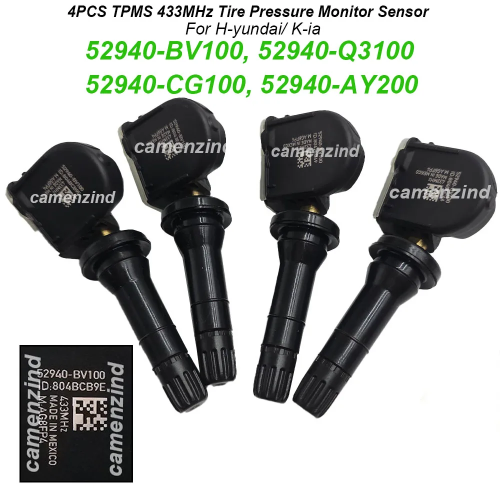 4PCS TPMS 52940-BV100 52940-Q3100 52940-CG100 52940BV100 Tire Pressure Sensor For Hyundai Creta H1 Van H100 Iload Staria Tucson
4PCS TPMS 52940-BV100 52940-Q3100 52940-CG100 52940BV100 Tire Pressure Sensor For Hyundai Creta H1 Van H100 Iload Staria Tucson