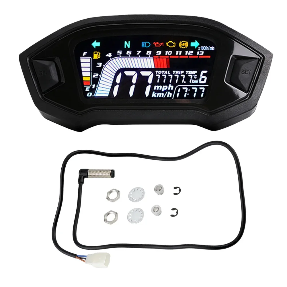 Digital Tachometer Waterproof Digital Odometer 13RPM Intelligent Speedometer for Honda GROM 2013-2019 for CRF250 Rally 2017-2019
Digital Tachometer Waterproof Digital Odometer 13RPM Intelligent Speedometer for Honda GROM 2013-2019 for CRF250 Rally 2017-2019
