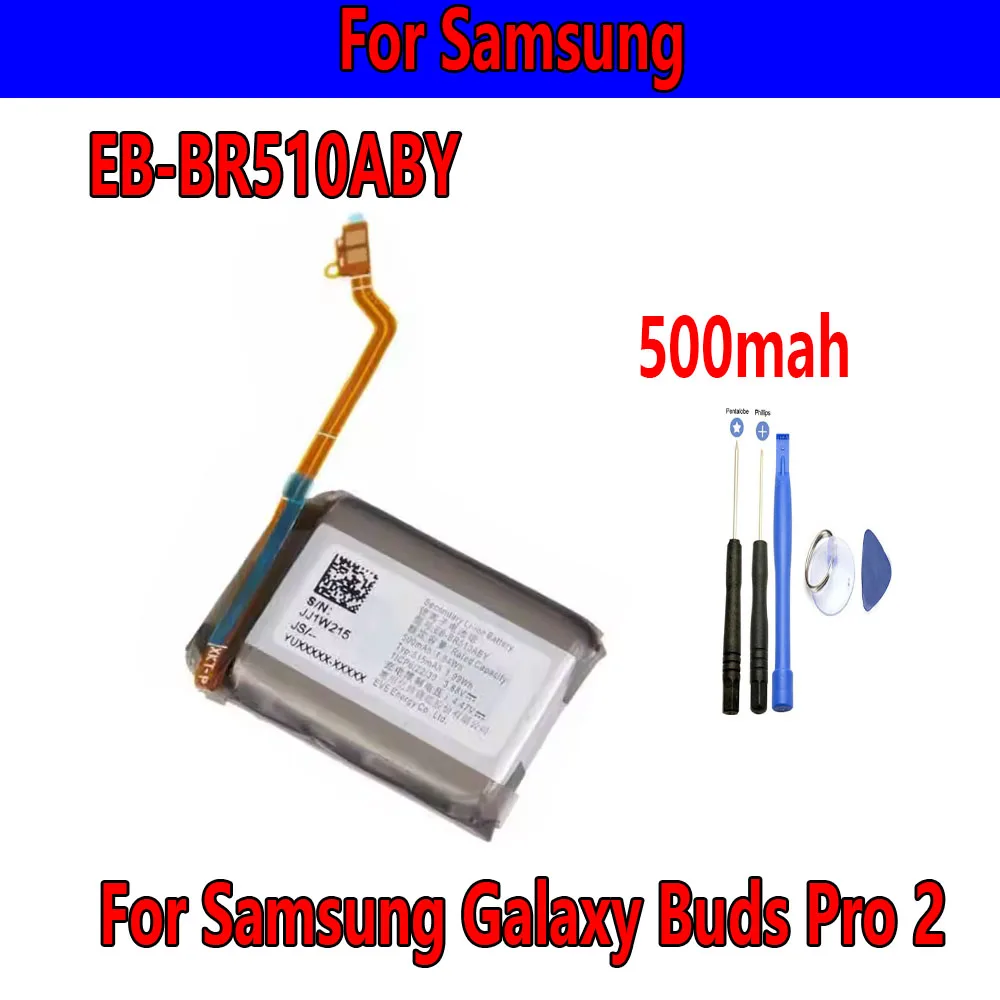 original battery 500mah EB-BR510ABY Replacement Battery For Samsung Galaxy Buds Pro 2 Bateria +free Tools
original battery 500mah EB-BR510ABY Replacement Battery For Samsung Galaxy Buds Pro 2 Bateria +free Tools