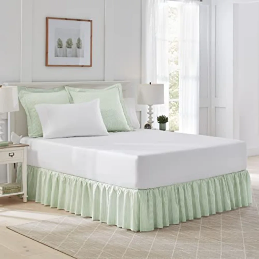 Покрывало для кровати King Size из хлопка с рюшами, легкое, классический стиль, в полоску, зеленое
Покрывало для кровати King Size из хлопка с рюшами, легкое, классический стиль, в полоску, зеленое