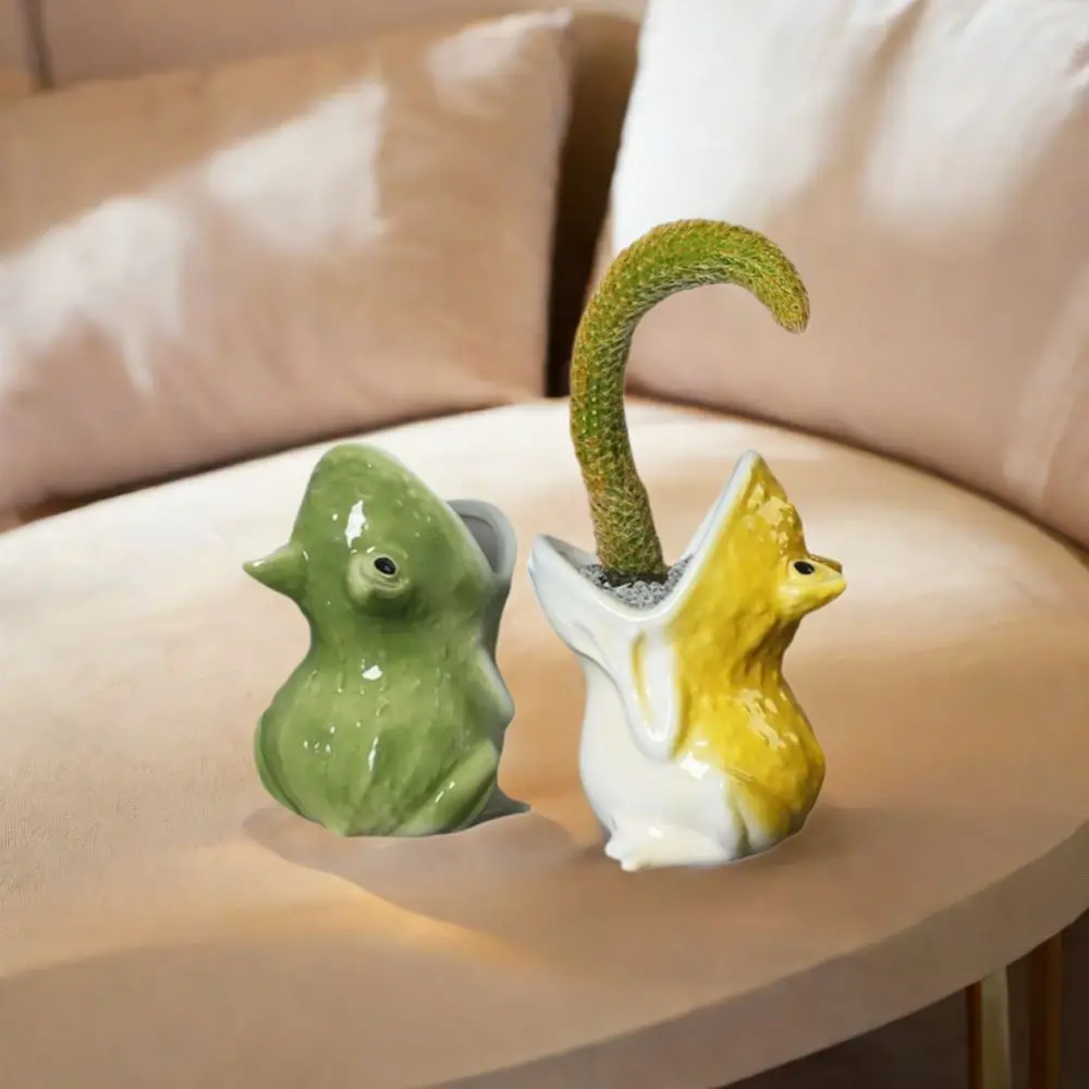 Simple Cute Animal Succulent Flowerpot Handicraft With Drainage Hole Cartoon Flower Vase Decorative Frog Candlestick Stand Home
Simple Cute Animal Succulent Flowerpot Handicraft With Drainage Hole Cartoon Flower Vase Decorative Frog Candlestick Stand Home