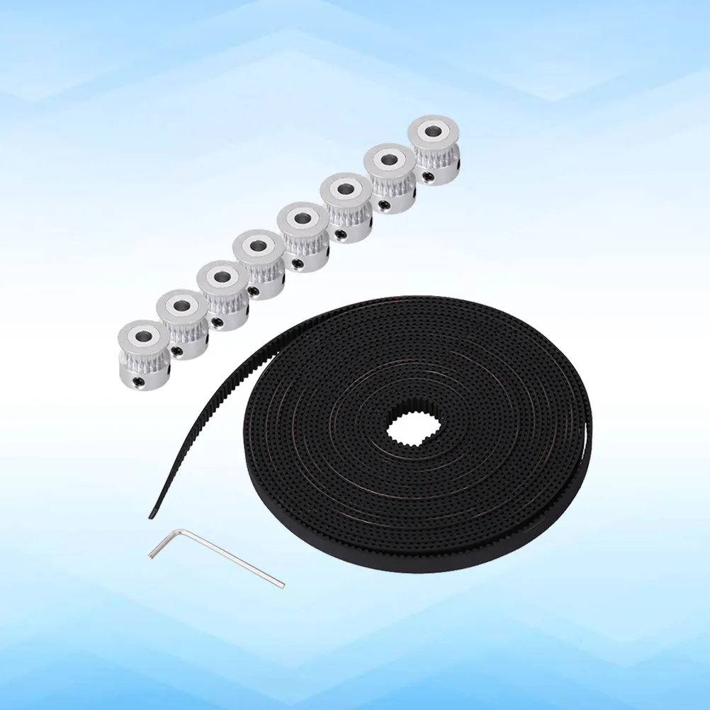 8Pcs 3D Printer Parts Wear Resistant PU Metal 5Mm 16 Teeth Gt2 Timing Pulley Wheels High Accuracy 5M Gt2 Timing Belt Hex Socket
8Pcs 3D Printer Parts Wear Resistant PU Metal 5Mm 16 Teeth Gt2 Timing Pulley Wheels High Accuracy 5M Gt2 Timing Belt Hex Socket
