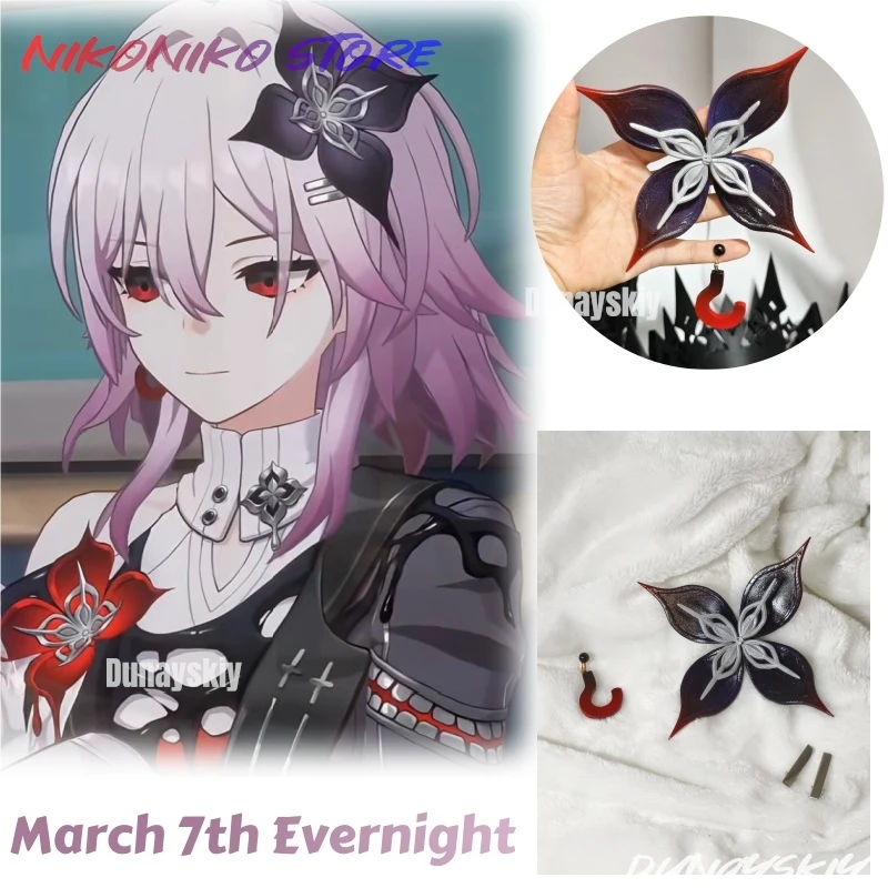 March 7th Evernight Cosplay Game Honkai: Star Rail Hair Headwear Uniform Outfit Earrings Halloween Party Women Wig Suit
March 7th Evernight Cosplay Game Honkai: Star Rail Hair Headwear Uniform Outfit Earrings Halloween Party Women Wig Suit