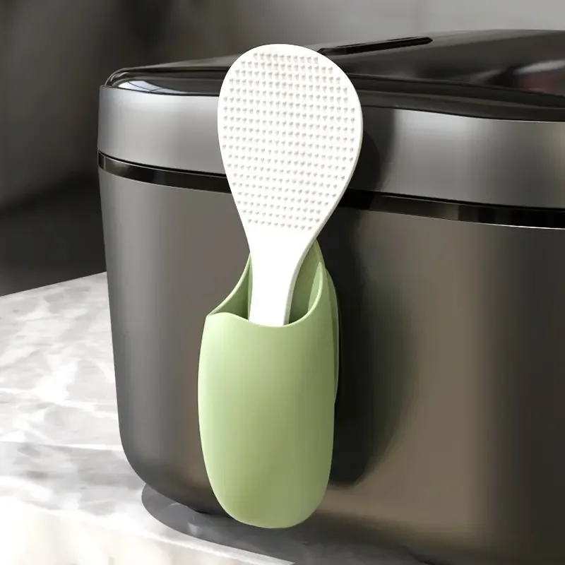 Rice Spoon Holder Silicone Storage Rack Kitchen Wall-Mounted Cooker Spoon Shelf Placement Rack Kitchen Organization Racks
Rice Spoon Holder Silicone Storage Rack Kitchen Wall-Mounted Cooker Spoon Shelf Placement Rack Kitchen Organization Racks