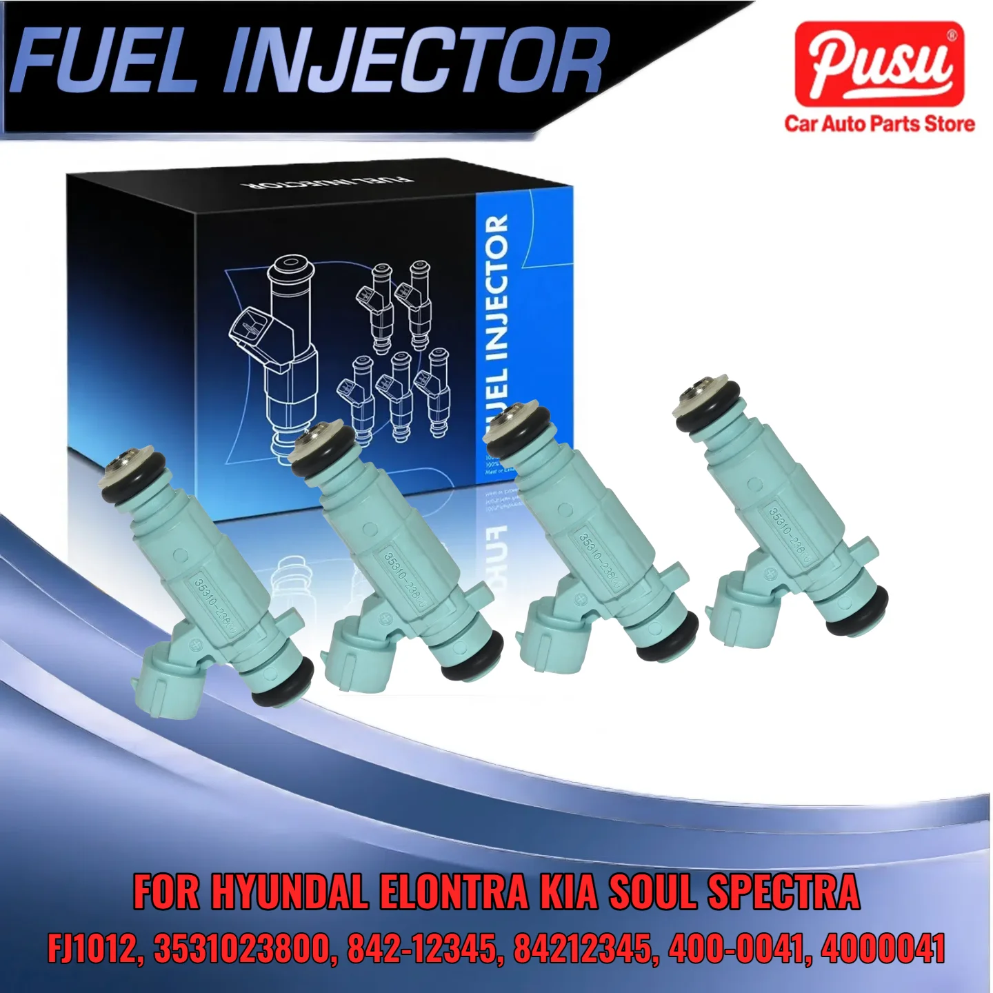 4pcs Fuel Injector for Hyundai Elantra for Kia Spectra 20L FJ1012 3531023800 84212345 4000041
4pcs Fuel Injector for Hyundai Elantra for Kia Spectra 20L FJ1012 3531023800 84212345 4000041
