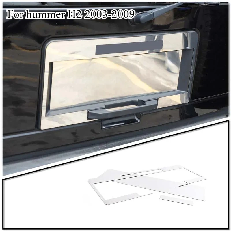 For Hummer H2 2003-2009 Stainless steel Car Tailgate License Plate Protection Frame Decorative Sticker Car Exterior Accessories
For Hummer H2 2003-2009 Stainless steel Car Tailgate License Plate Protection Frame Decorative Sticker Car Exterior Accessories