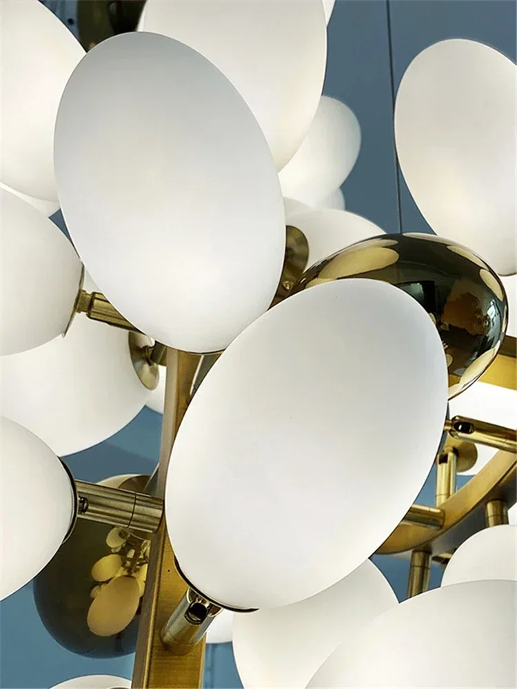 Modern Nordic Gold Chandelier Opal Grapes Glass Shade Dimmable Adjustable Cord Ceiling Light For Bedroom Corridor
Modern Nordic Gold Chandelier Opal Grapes Glass Shade Dimmable Adjustable Cord Ceiling Light For Bedroom Corridor