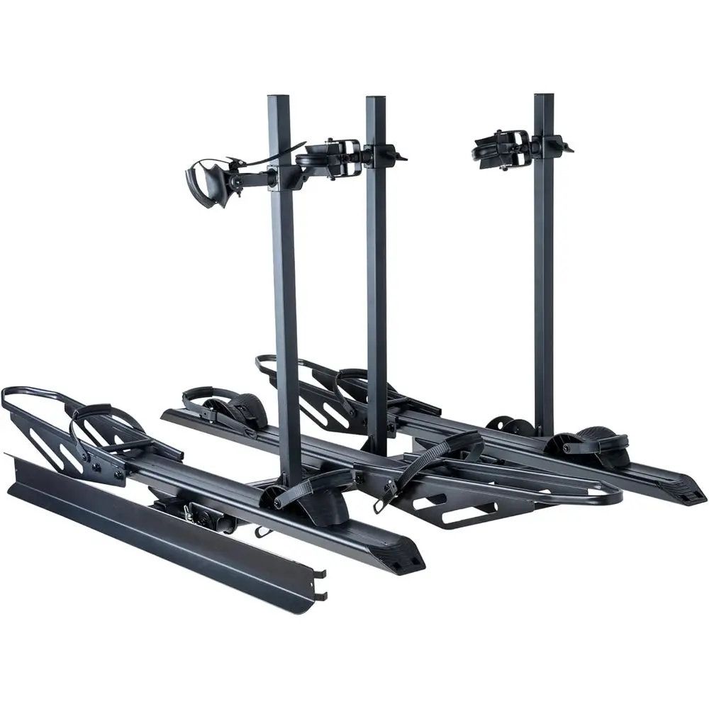 Hitch-Mounted 3-Bike Rack, 250 lbs Capacity, Fits Tires Up to 5 and Wheelbase 50, Compatible with 2 Receivers for Cars and SUVs
Hitch-Mounted 3-Bike Rack, 250 lbs Capacity, Fits Tires Up to 5 and Wheelbase 50, Compatible with 2 Receivers for Cars and SUVs