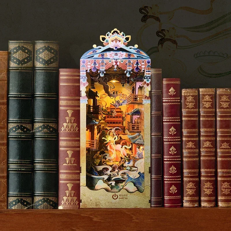 Миниатюрный деревянный набор для сборки книжной полки-декорации Book Nook Figure Palace: подставки для книг, DIY-вставки для полок
Миниатюрный деревянный набор для сборки книжной полки-декорации Book Nook Figure Palace: подставки для книг, DIY-вставки для полок