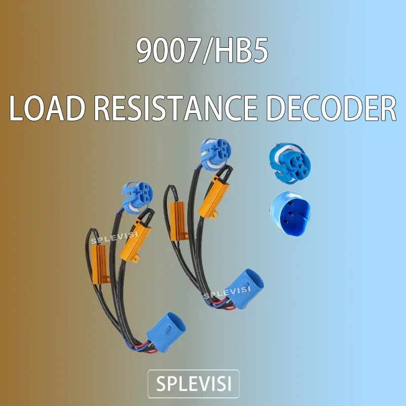 2pcs LED Resistor Kit 9007 Relay Harness Adapter Anti Flicker Error Decoder Canceller Free Canceler for Car Headlight Headlamp
2pcs LED Resistor Kit 9007 Relay Harness Adapter Anti Flicker Error Decoder Canceller Free Canceler for Car Headlight Headlamp