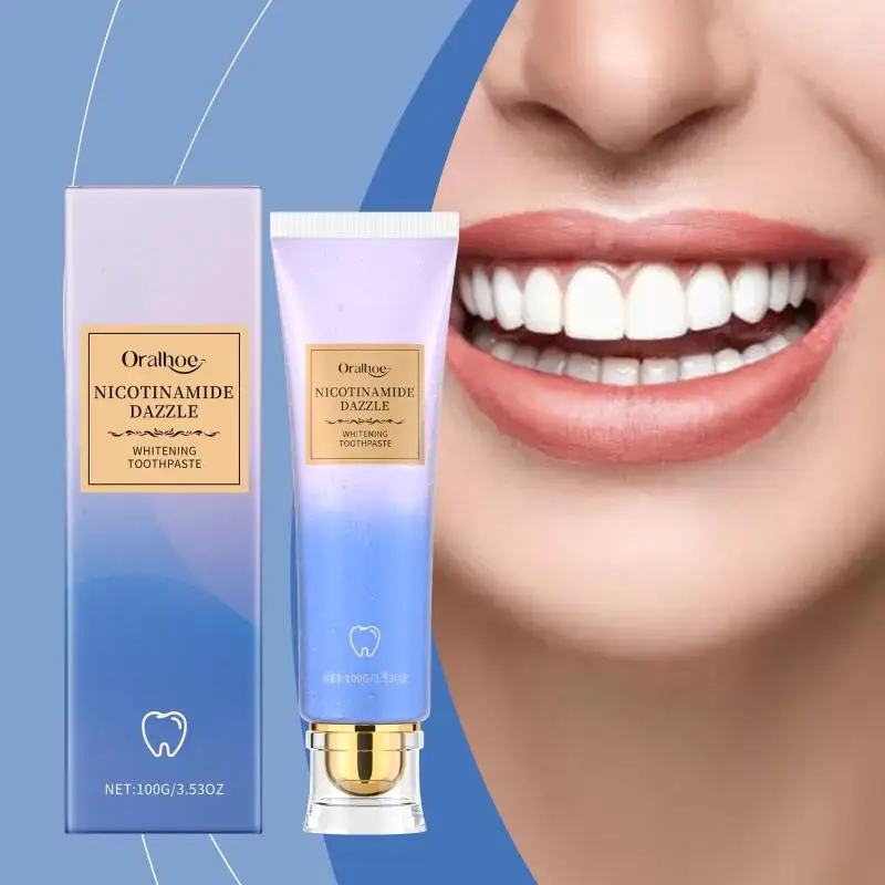 Niacinamide Whitening Toothpaste Deep Cleansing Remove Tooth Stains Fresh Breath Soothing Gums Brightening Refreshing Oral Care
Niacinamide Whitening Toothpaste Deep Cleansing Remove Tooth Stains Fresh Breath Soothing Gums Brightening Refreshing Oral Care