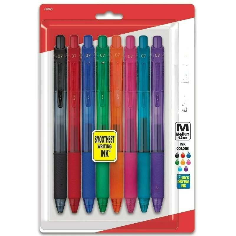 0.7 Mtl Tip Retractable Gel Pens
0.7 Mtl Tip Retractable Gel Pens