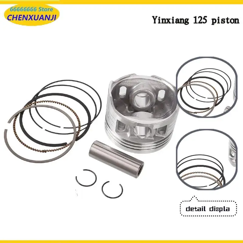 125 Piston Assembly High Performance Standard Size Fit Yinxiang 125cc Motorcycle Engine Spare Parts
125 Piston Assembly High Performance Standard Size Fit Yinxiang 125cc Motorcycle Engine Spare Parts