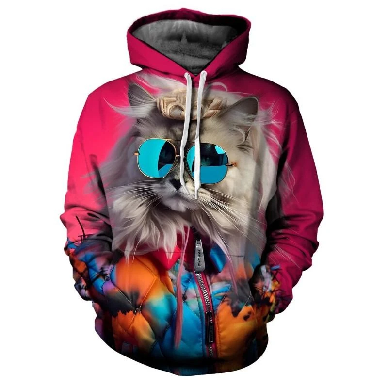 Trend Cats Pattern Hoodies Fashion Autumn Long Sleeve Cool 3D Animals Printed Sweatshirts Loose Streetwear Hip Hop Pullovers
Trend Cats Pattern Hoodies Fashion Autumn Long Sleeve Cool 3D Animals Printed Sweatshirts Loose Streetwear Hip Hop Pullovers