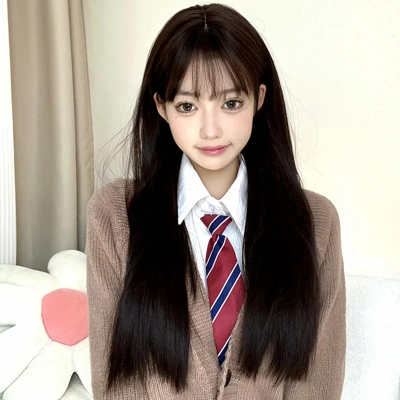 FC6Wig Female Long Black Hair Straight Hair Natural Full Head Bangs Heat Resistant Fiber Cosplay Lolita Daily Wigs First Lo@FC8!
FC6Wig Female Long Black Hair Straight Hair Natural Full Head Bangs Heat Resistant Fiber Cosplay Lolita Daily Wigs First Lo@FC8!