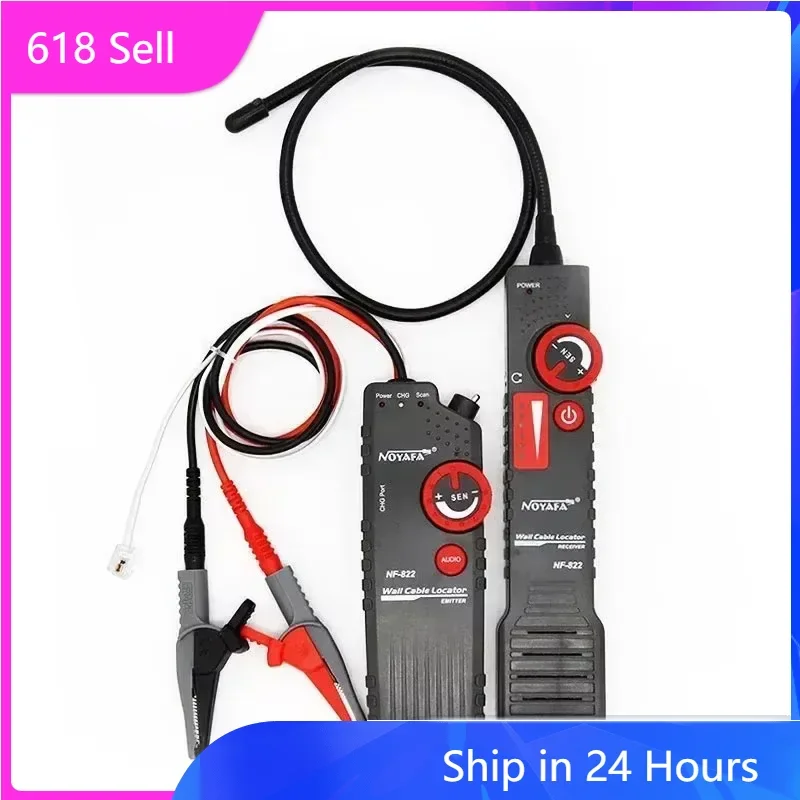 NOYAFA NF-822 Network Cable Locator 1000m High Voltage Wire Tracker Underground Pipe Tracer for Wall Ceiling Line Finding
NOYAFA NF-822 Network Cable Locator 1000m High Voltage Wire Tracker Underground Pipe Tracer for Wall Ceiling Line Finding