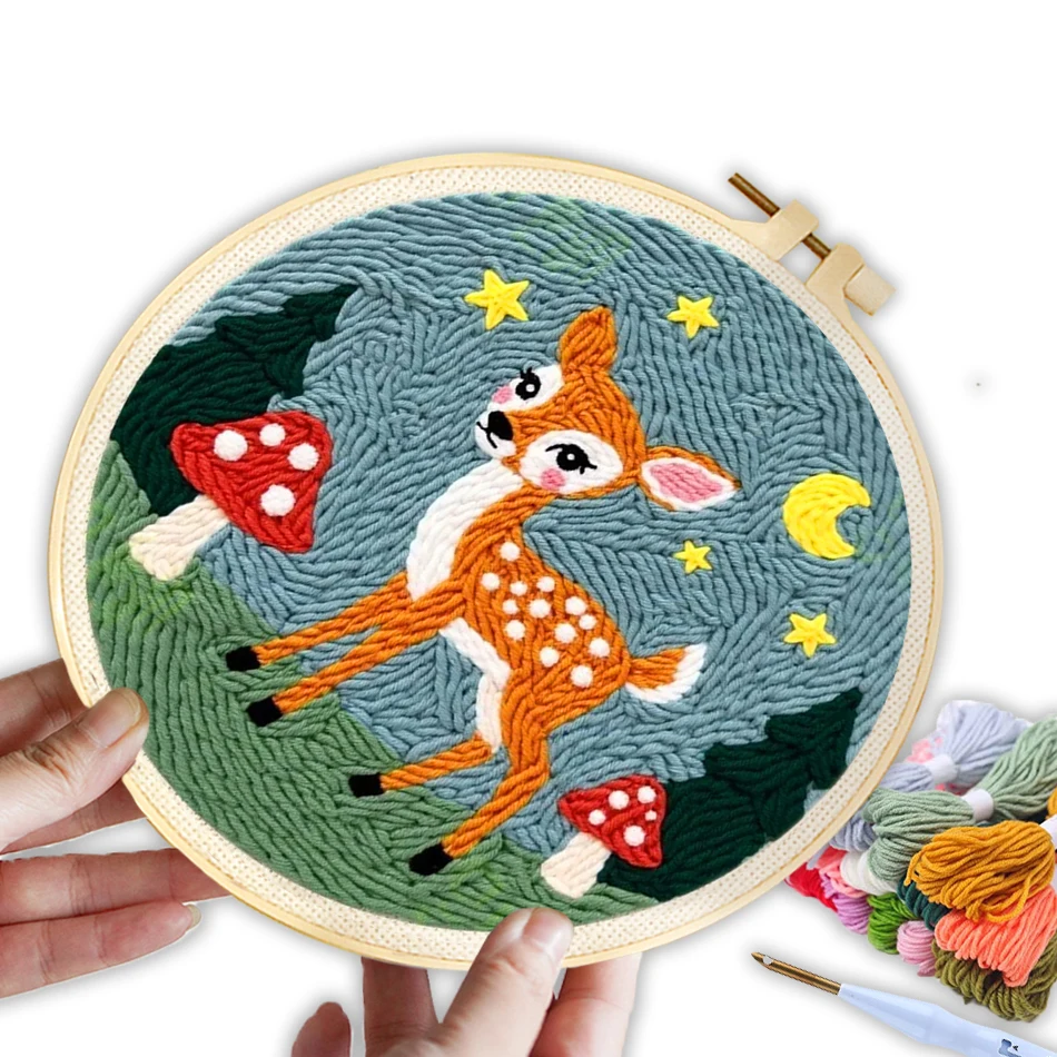 CHENISTORY punch needle embroidery package crafts supplies adults Sewing accessories for beginners Home Decoration stitch Yarn
CHENISTORY punch needle embroidery package crafts supplies adults Sewing accessories for beginners Home Decoration stitch Yarn