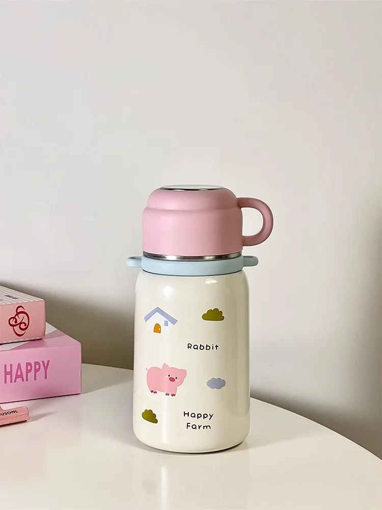 Cute Water Bottle Women's Crossbody Insulated Cup Drinking Lid Water Cup High Aesthetic Value Coop Koop Stainl Steel 520ml
Cute Water Bottle Women's Crossbody Insulated Cup Drinking Lid Water Cup High Aesthetic Value Coop Koop Stainl Steel 520ml