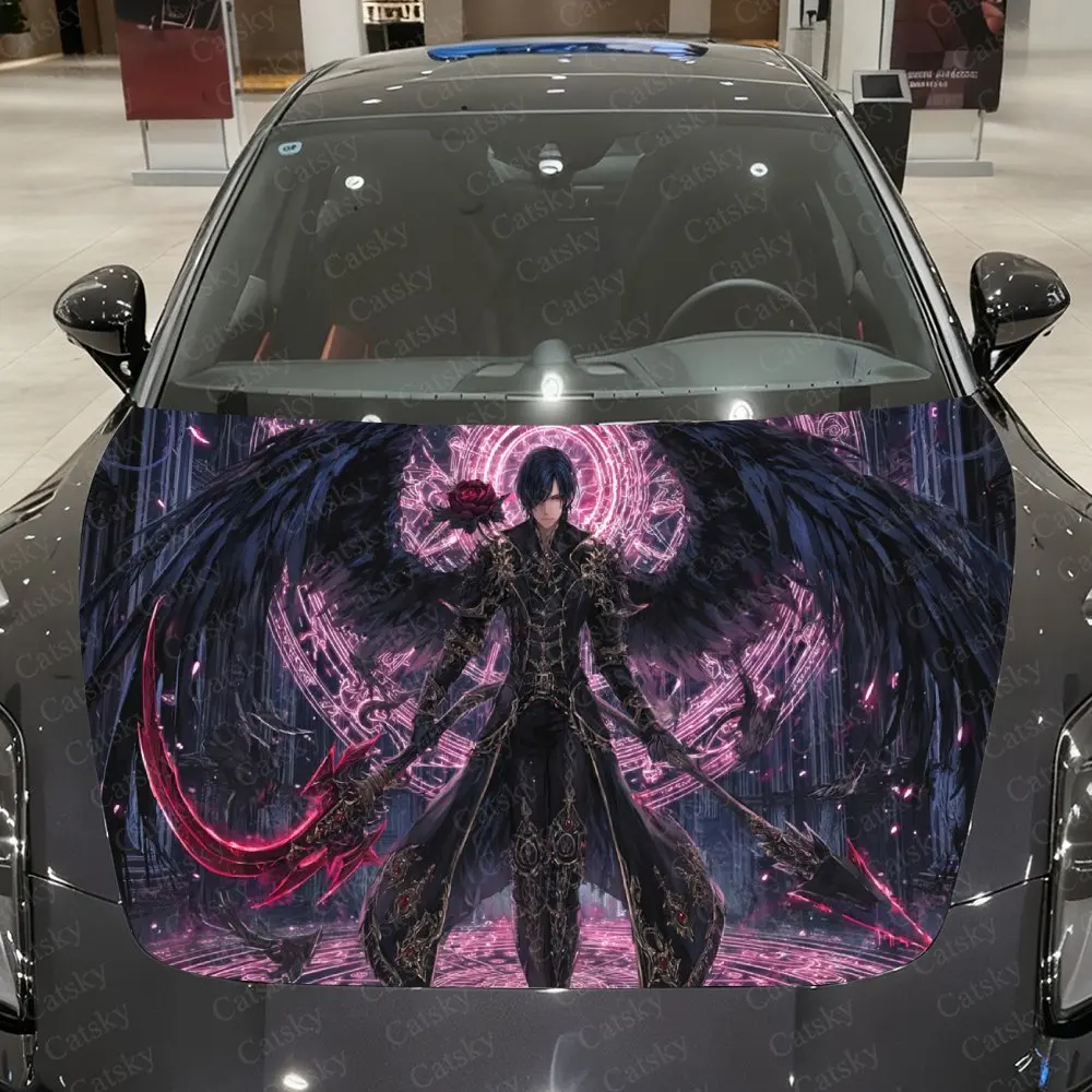 Scythe Black Winged Reaper Car Vinyl Wrap, PVC Waterproof Car Hood Sticker, Self-Adhesive Scratch-Resistant Sticker Engine Cover
Scythe Black Winged Reaper Car Vinyl Wrap, PVC Waterproof Car Hood Sticker, Self-Adhesive Scratch-Resistant Sticker Engine Cover