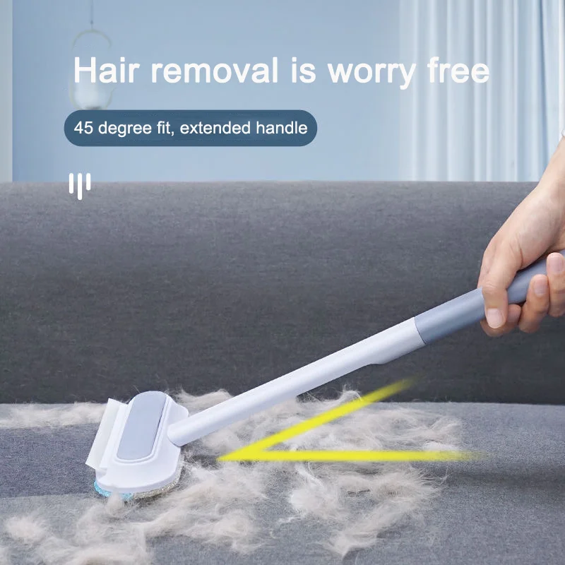 Pet Hair Remover Brush Dog Hair Cleaner Brush with Squeegee Carpet Bed Hair Cleaning Tool Long Handle for Carpet Bed Sofa
Pet Hair Remover Brush Dog Hair Cleaner Brush with Squeegee Carpet Bed Hair Cleaning Tool Long Handle for Carpet Bed Sofa