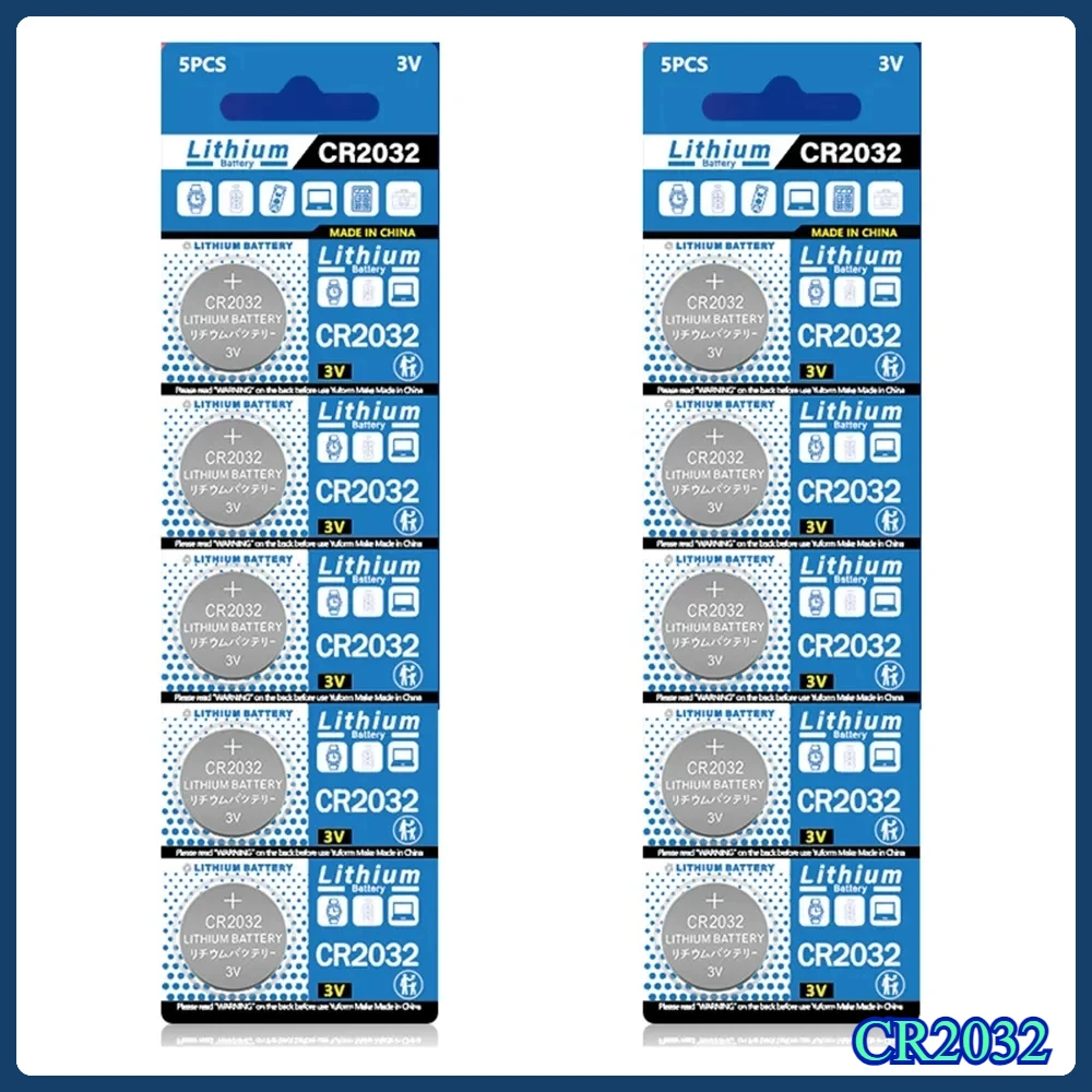 100PCS 200mAh CR2032 CR 2032 DL2032 ECR2032 3V Lithium Battery for Watch Toy Calculator Car Key Remote Control Button Coin Cells
100PCS 200mAh CR2032 CR 2032 DL2032 ECR2032 3V Lithium Battery for Watch Toy Calculator Car Key Remote Control Button Coin Cells