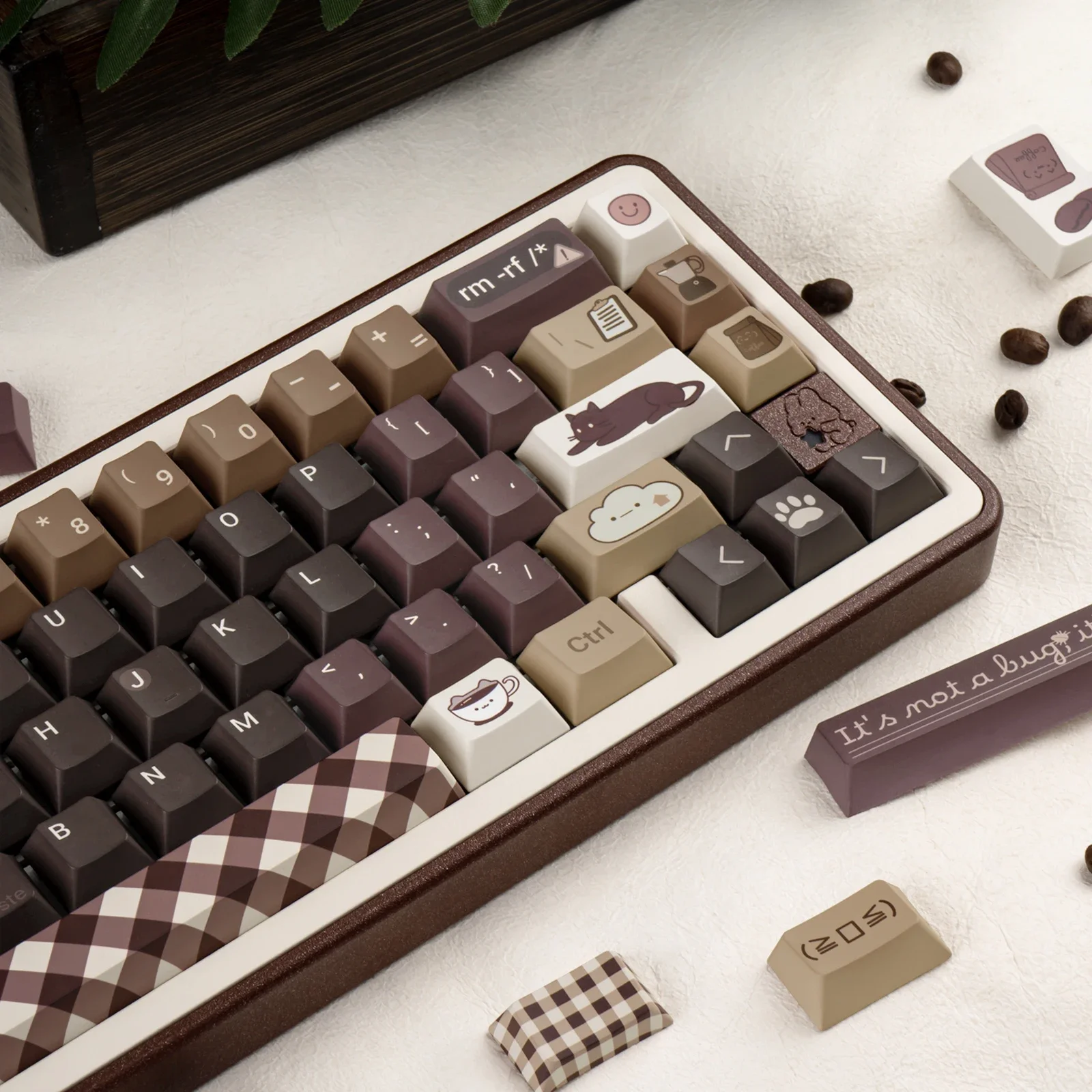 Колпачки для клавиш Programmer Coffee, оригинальная высота, PBT, полная пятисторонняя сублимация, персонализированные индивидуальные колпачки для механической клавиатуры
Колпачки для клавиш Programmer Coffee, оригинальная высота, PBT, полная пятисторонняя сублимация, персонализированные индивидуальные колпачки для механической клавиатуры