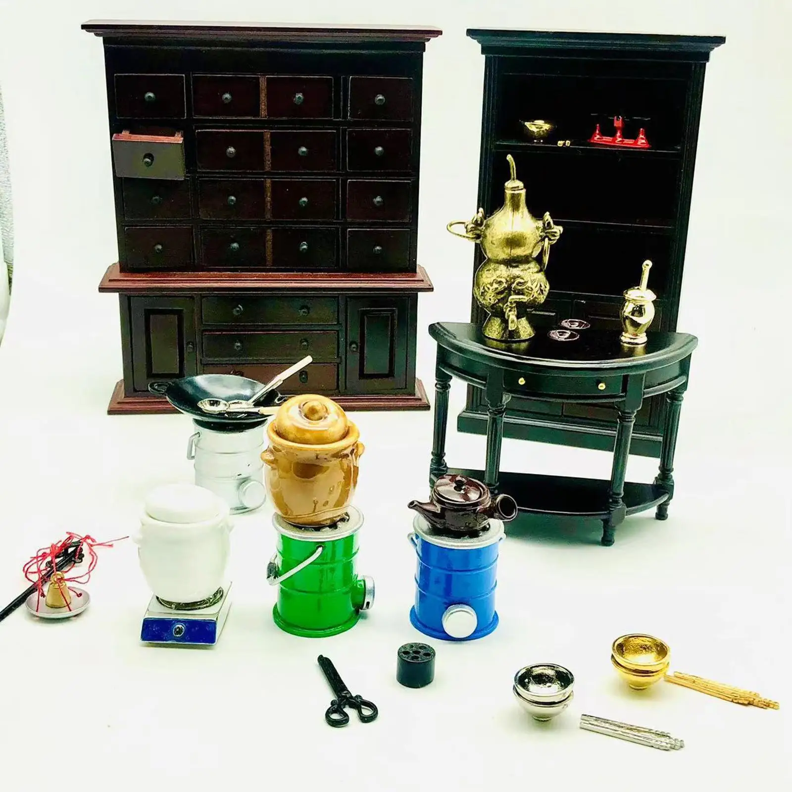 1 12 Scale Dollhouse Tableware Mini Pots Bowls Chopsticks Kitchen Play Set for Home Miniatures Decoration
1 12 Scale Dollhouse Tableware Mini Pots Bowls Chopsticks Kitchen Play Set for Home Miniatures Decoration