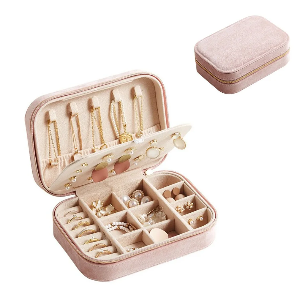 2 Layer Velvet Jewelry Box Rectangle Dustproof Vintage Ring Case Simple Large Capacity Jewelry Case Necklace Display Case
2 Layer Velvet Jewelry Box Rectangle Dustproof Vintage Ring Case Simple Large Capacity Jewelry Case Necklace Display Case