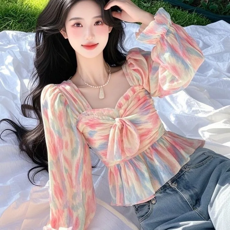 Pink Gradient Long Sleeve Shirt Women's Spring Autumn Unique Design Beautiful Fashionable Personality Top Commute Style Slim Fit
Pink Gradient Long Sleeve Shirt Women's Spring Autumn Unique Design Beautiful Fashionable Personality Top Commute Style Slim Fit