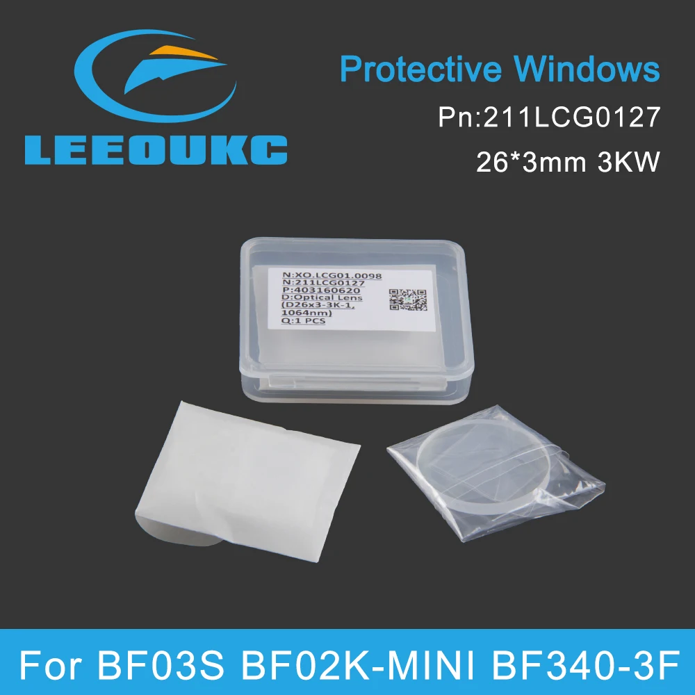 LEEOUKC 10 шт./лот Raytools оригинальные защитные окна 26x3 3 кВт оптика стеклянная оптика линза для Raytools BF03S BF02K-Mini BF340-3F
LEEOUKC 10 шт./лот Raytools оригинальные защитные окна 26x3 3 кВт оптика стеклянная оптика линза для Raytools BF03S BF02K-Mini BF340-3F