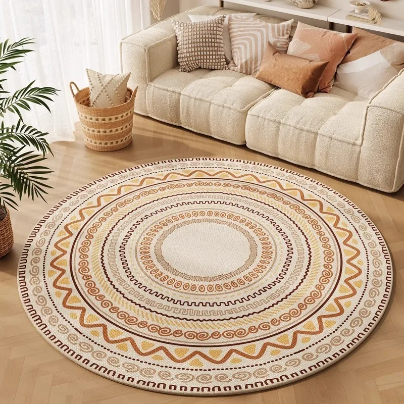 Round Living Room Carpet Retro Bohemian Bedroom Rugs Fashion Creative Advanced Large Area Sofa Coffee Table Mats Alfombra Tapis
Round Living Room Carpet Retro Bohemian Bedroom Rugs Fashion Creative Advanced Large Area Sofa Coffee Table Mats Alfombra Tapis